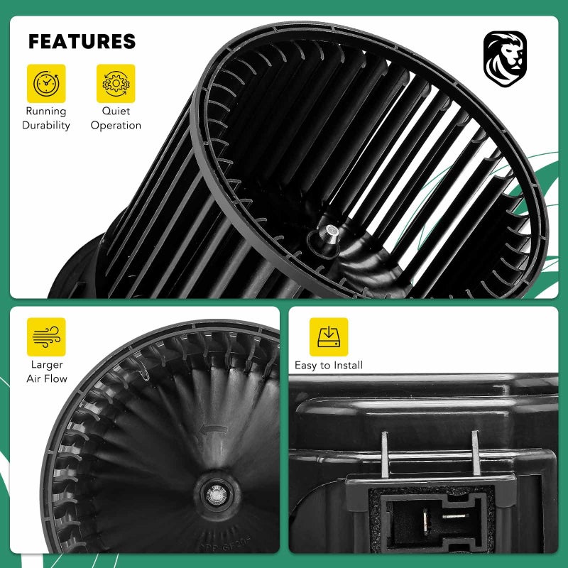 YHTAUTO A/C Heater Blower Motor Fan Assembly for Nissan 2013-2018 Sentra L4 1.8L, Sedan, 2017-2018 Sentra L4 1.6L, Front Side - Image 4